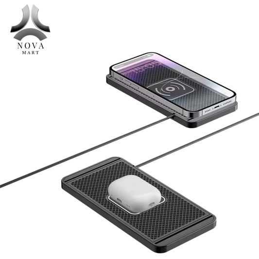 Wireless Car Phone Charger Fast Charging Pad Mat For iPhone Samsung Universal