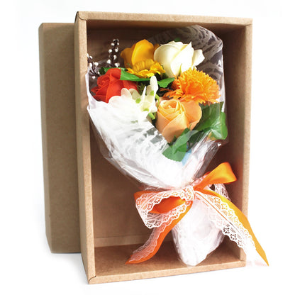Orange Flower Bouquet Boxed Hand Soap