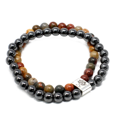 Picasso Jasper Magnetic Gemstone Bracelet 
