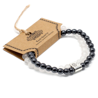 Rock Quartz Magnetic Gemstone Bracelet - UK Free Delivery By Nova Mart
