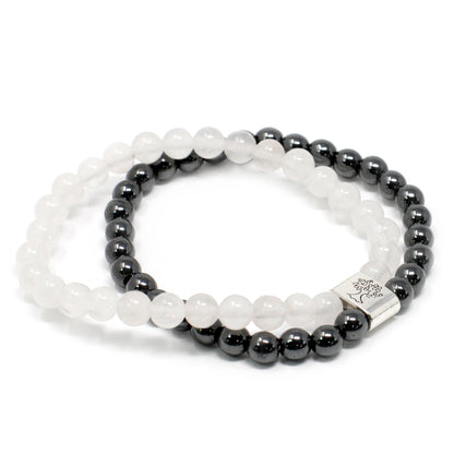 Rock Quartz Magnetic Gemstone Bracelet - UK Free Delivery By Nova Mart
