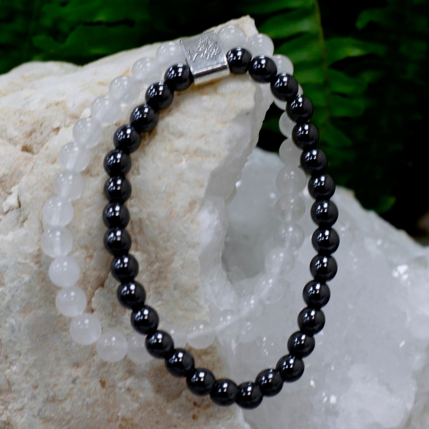 Rock Quartz Magnetic Gemstone Bracelet - UK Free Delivery By Nova Mart