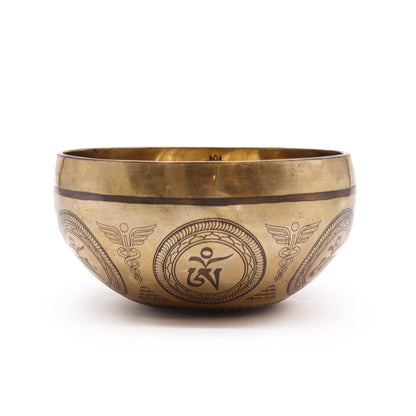 Bodhi Tree Buddha Tibetan Healing Engraved Bowl 16cm | UK Free Delivery