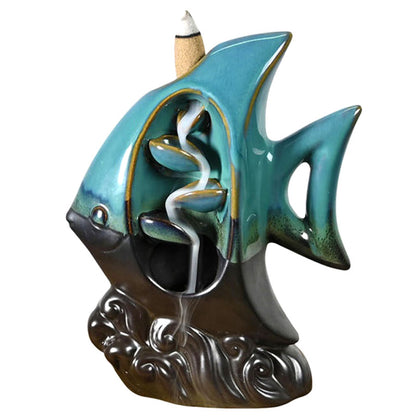 Tropical Fish Backflow Incense Burner UK – Add Coastal Charm to Space