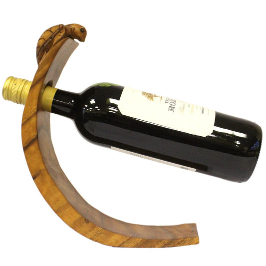 Turtle Balance Wine Bottle Holder – Coastal & Unique Wine Decor
