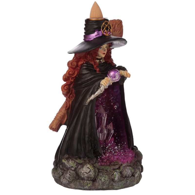 Witches Crystal Cave LED Backflow Incense Burner 