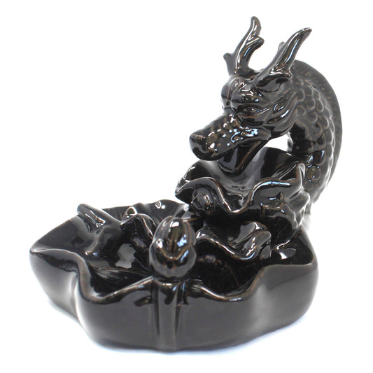 XL Dragon Pool Backflow Incense Burner - Meditation & Relaxation