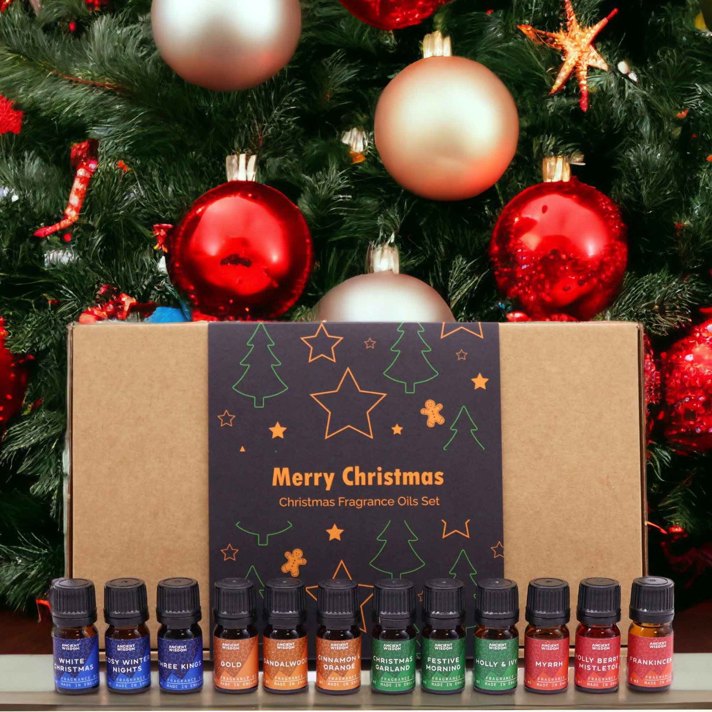 Christmas Fragrance Oils Set - Aromatherapy Festival Gifts Box