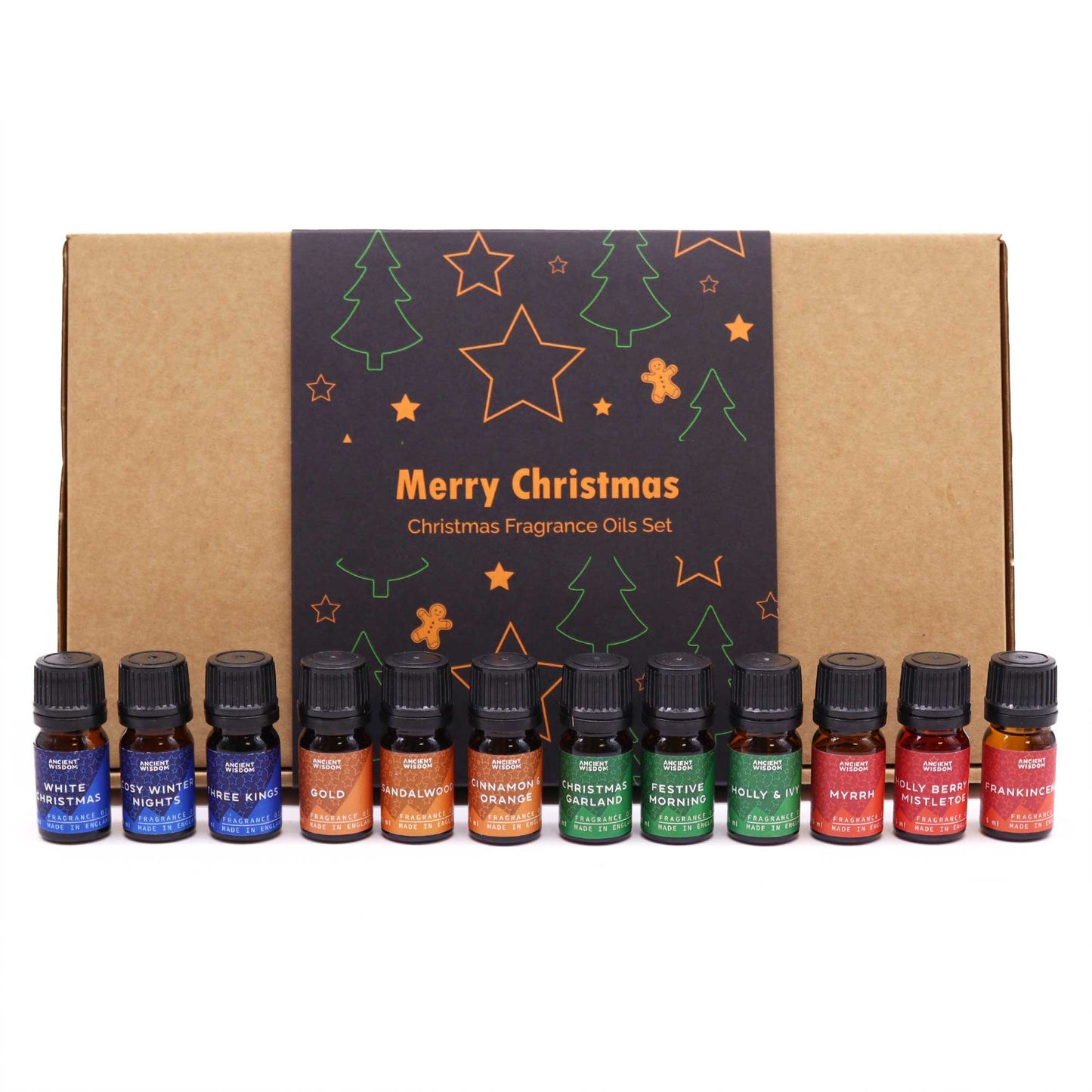 Christmas Fragrance Oils Set - Aromatherapy Festival Gifts Box