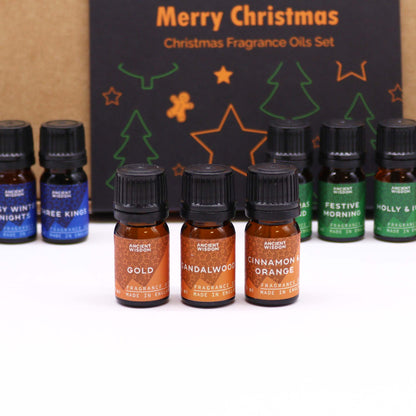 Christmas Fragrance Oils Set - Aromatherapy Festival Gifts Box