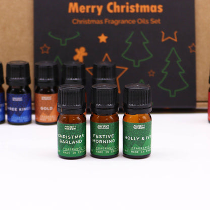 Christmas Fragrance Oils Set - Aromatherapy Festival Gifts Box