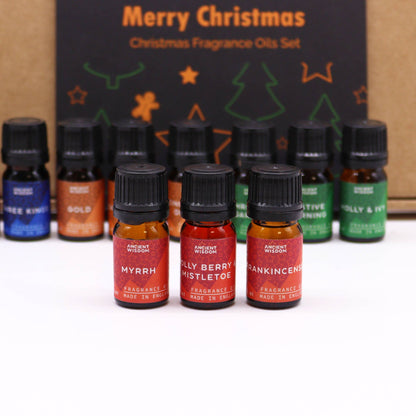 Christmas Fragrance Oils Set - Aromatherapy Festival Gifts Box