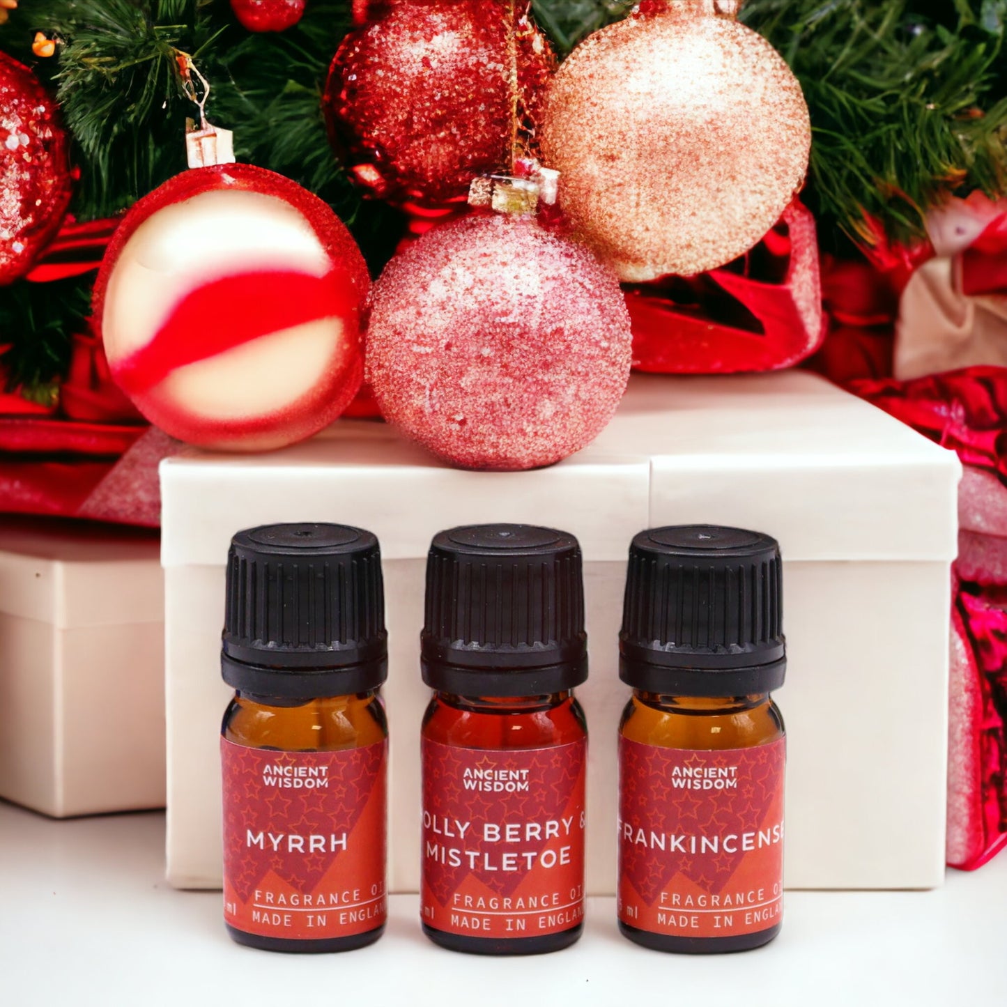 Christmas Fragrance Oils Set - Aromatherapy Festival Gifts Box