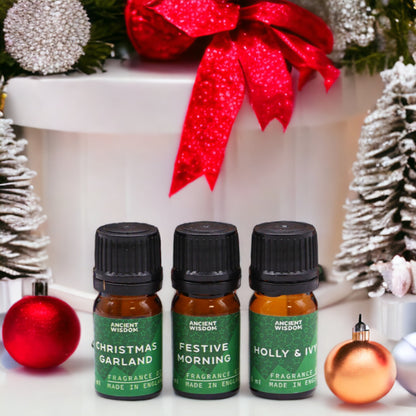 Christmas Fragrance Oils Set - Aromatherapy Festival Gifts Box