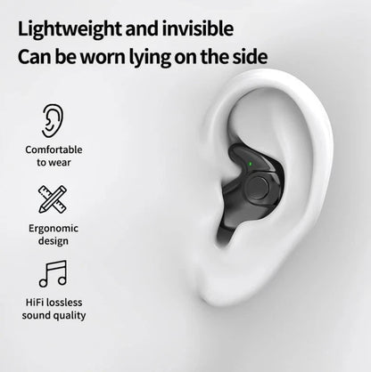 Wireless Bluetooth Earbuds Invisible Sleep Earphones Noise Canceling TWS