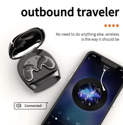 Wireless Bluetooth Earbuds Invisible Sleep Earphones Noise Canceling TWS
