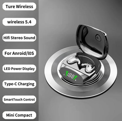 Wireless Bluetooth Earbuds Invisible Sleep Earphones Noise Canceling TWS