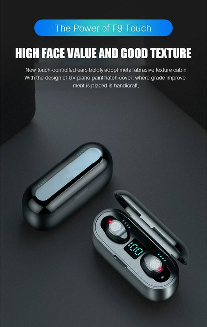 Bluetooth Earphones with Charging Case Earbuds For Samsung S22 S23 S24 S25 Ultra