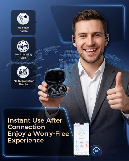 AI Language Translation Earbuds Real Time 3-in-1 Translator Earbuds