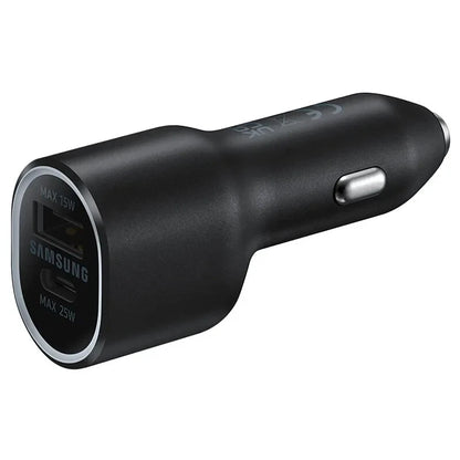 Genuine Samsung Car Charger Duo USB/Type-C For Galaxy S8 S9 S10 S20 S21 S22 S23