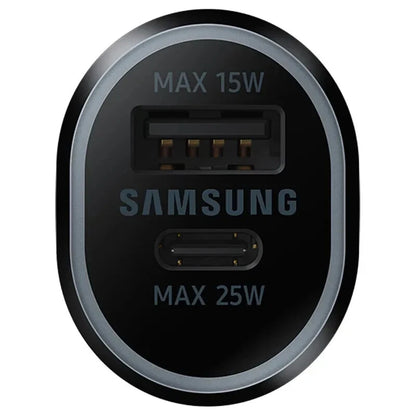 Genuine Samsung Car Charger Duo USB/Type-C For Galaxy S8 S9 S10 S20 S21 S22 S23