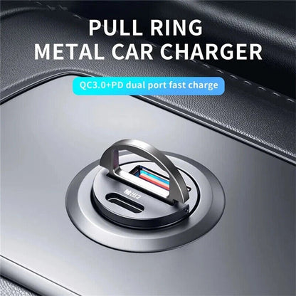 100W Super Fast Phone Car Charger Adapter USB Type C For iPhone Samsung Android