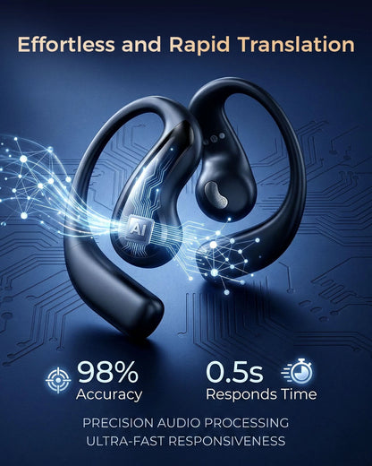 AI Language Translation Earbuds Real Time 3-in-1 Translator Earbuds