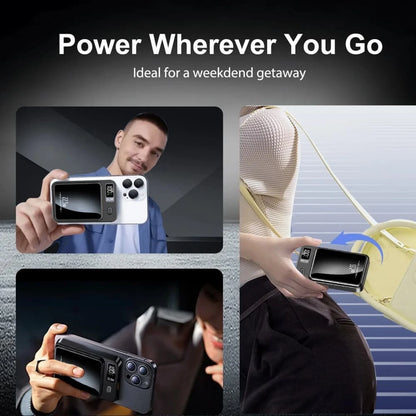 20000mAh Magnetic Wireless Power Bank Charger LED Display For iPhone 17/16/15