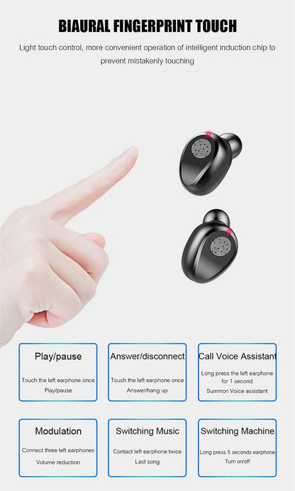 Bluetooth Earphones with Charging Case Earbuds For Samsung S22 S23 S24 S25 Ultra