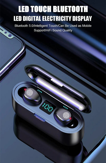 Bluetooth Earphones with Charging Case Earbuds For Samsung S22 S23 S24 S25 Ultra