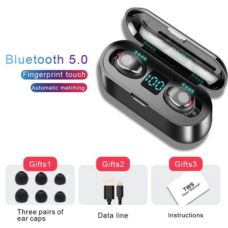 Bluetooth Earphones with Charging Case Earbuds For Samsung S22 S23 S24 S25 Ultra