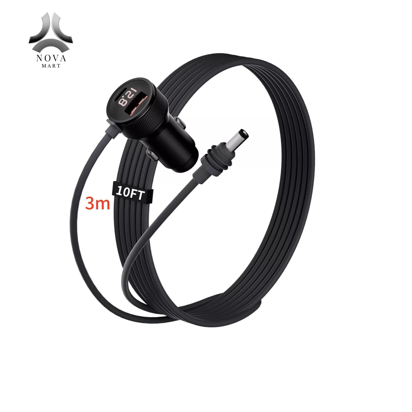 1* For Starlink Mini Power Cable Cigarette Lighter Adapter Vehicle Compatibility